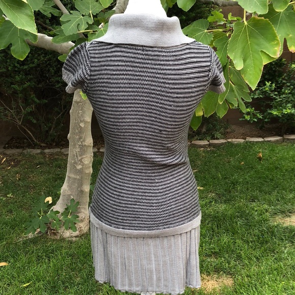 NWT Pleated Knit Sweater Dress - Picture 3 of 3
